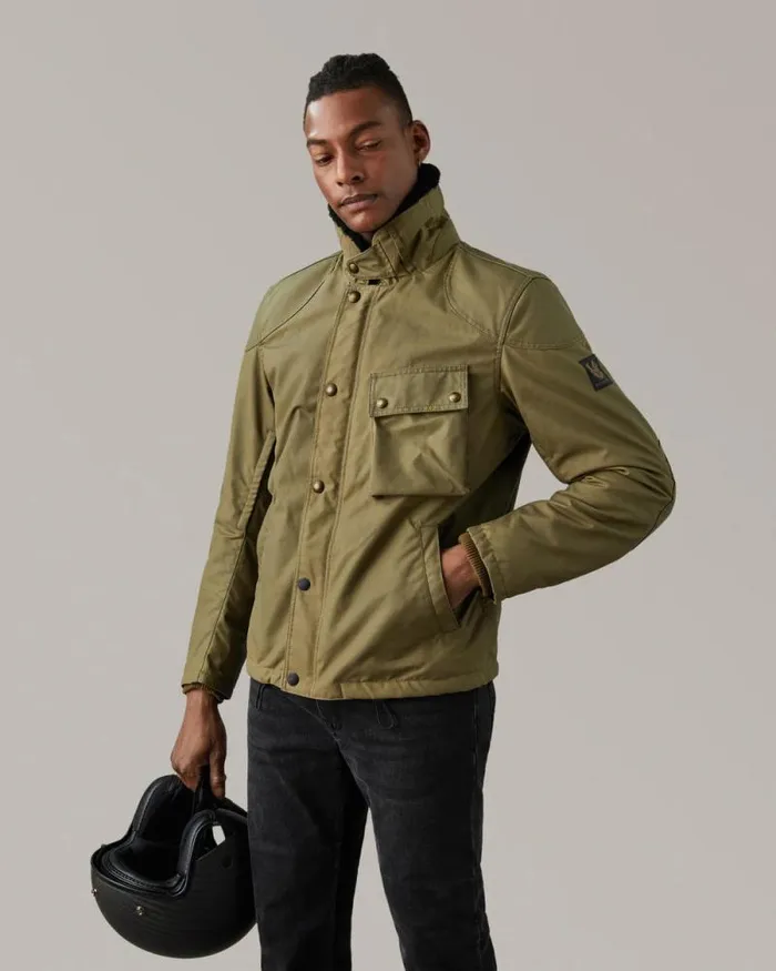 Waxed Jackets Men Belstaff Convoy Motorcycle Jacket Belstaff Olive Waxed Jackets Men Belstaff Convoy Motorcycle Jacket Belstaff Olive