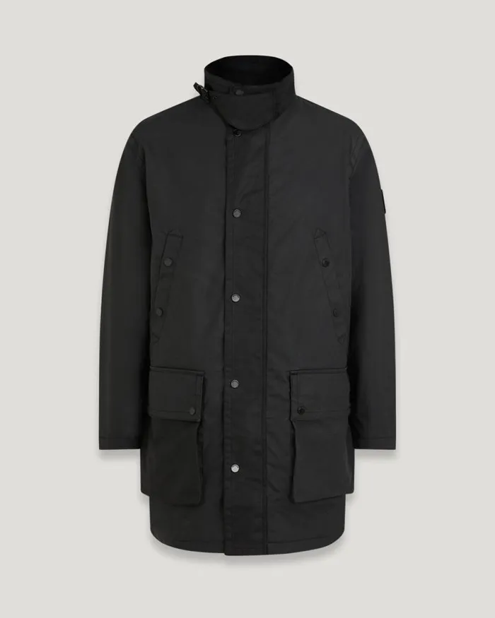 Waxed Jackets Men Belstaff Service Coat Black