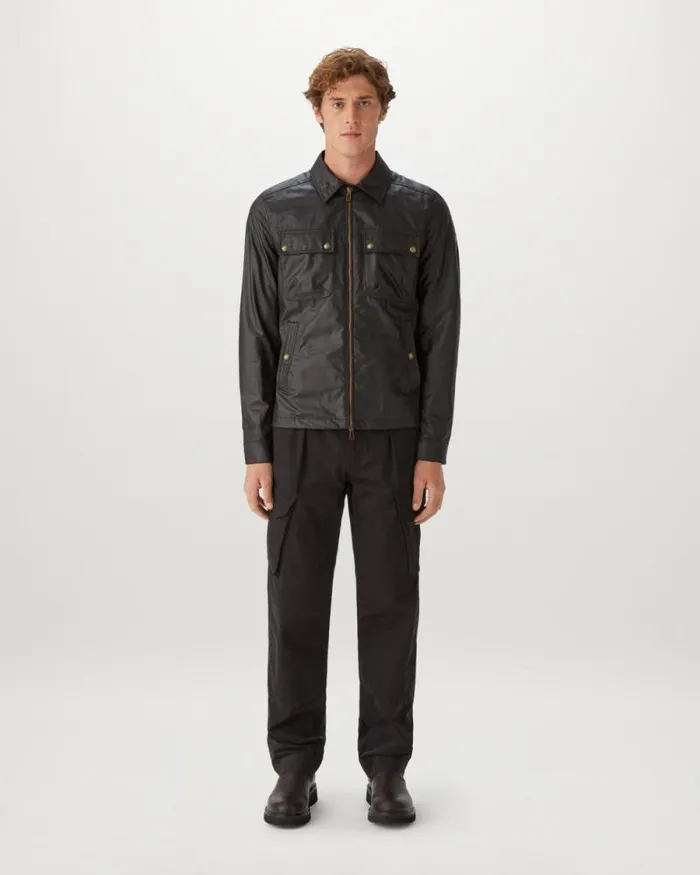 Waxed Jackets Men Belstaff Tour Overshirt Black Waxed Jackets Men Belstaff Tour Overshirt Black