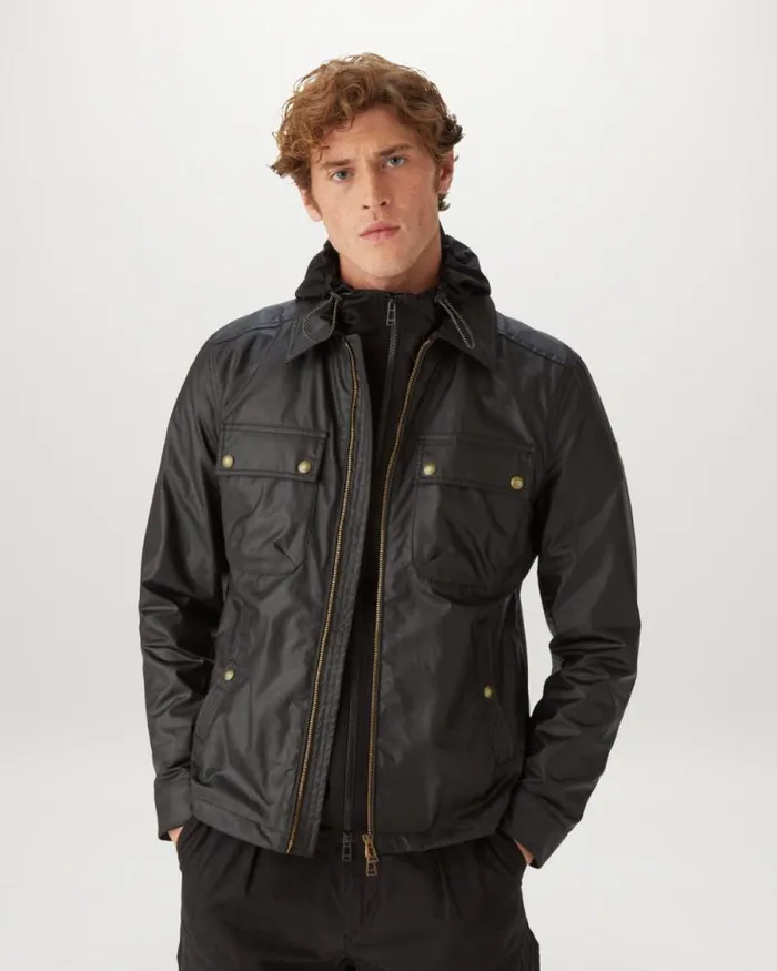 Waxed Jackets Men Belstaff Tour Overshirt Black Waxed Jackets Men Belstaff Tour Overshirt Black