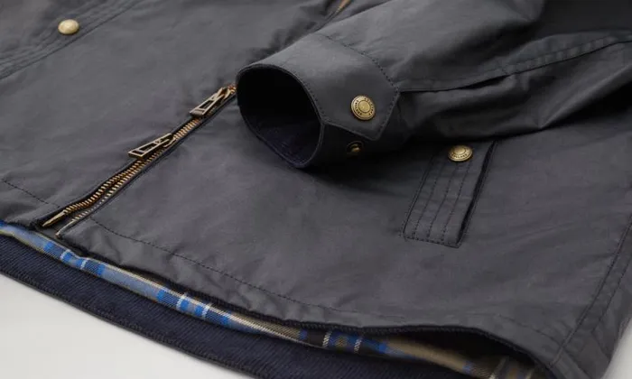 Waxed Jackets Men Belstaff Tour Overshirt Dark Navy