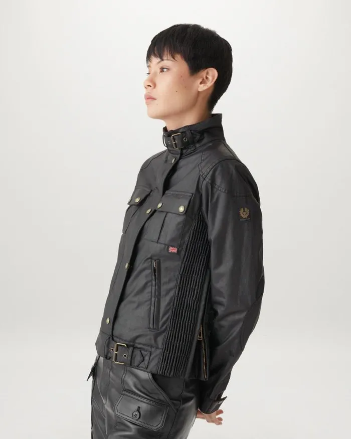 Waxed Jackets Women Belstaff Gangster Jacket Black