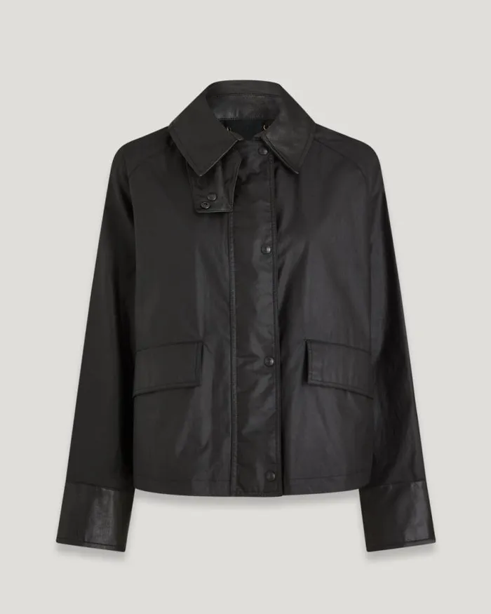 Waxed Jackets Women Belstaff Iris Jacket Black