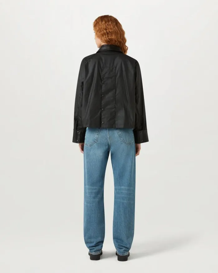 Waxed Jackets Women Belstaff Iris Jacket Black Waxed Jackets Women Belstaff Iris Jacket Black