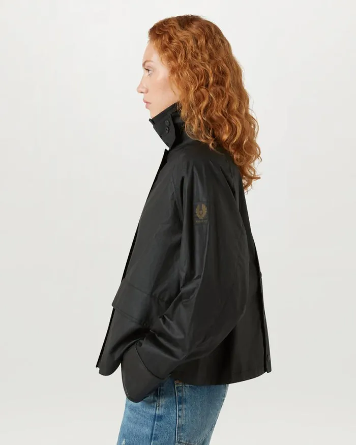Waxed Jackets Women Belstaff Iris Jacket Black Waxed Jackets Women Belstaff Iris Jacket Black
