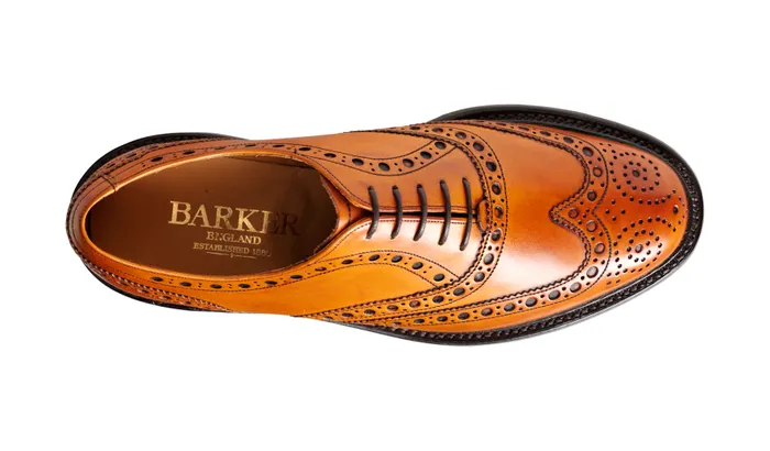 Westfield 8211 Cedar Burnished Calf Men Barker Shoes Wedding Shoes