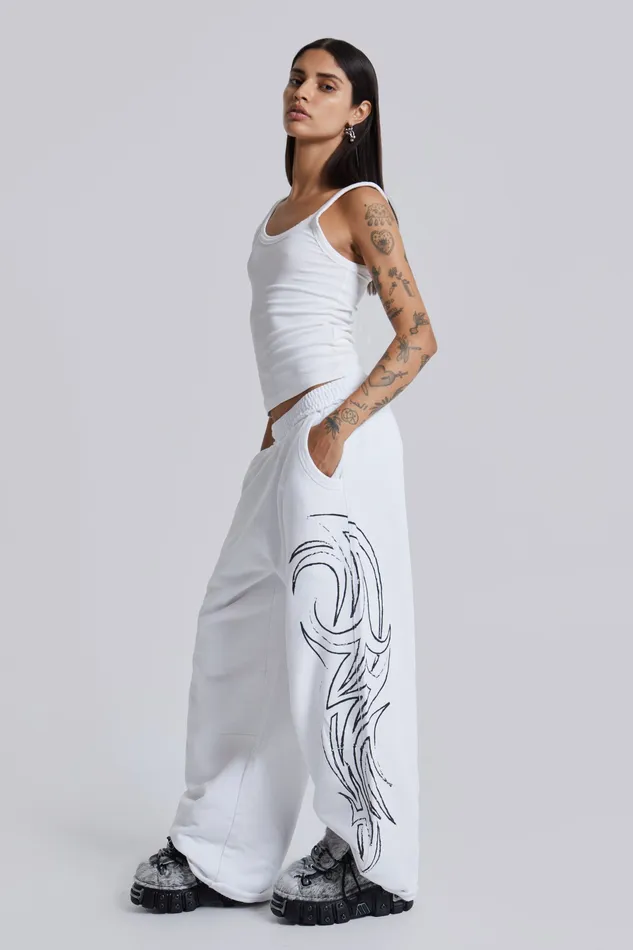 White Blade Joggers Tops Jaded London Women