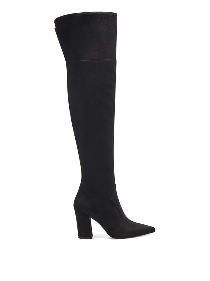 Wide Width Shoes Jessica Simpson Habella Over The Knee Boot In Black Suede