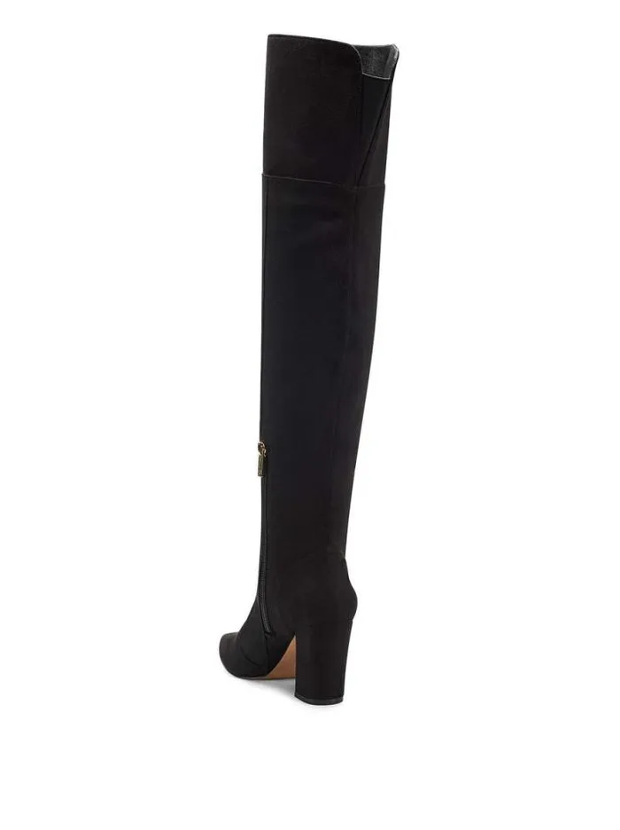Wide Width Shoes Jessica Simpson Habella Over The Knee Boot In Black Suede