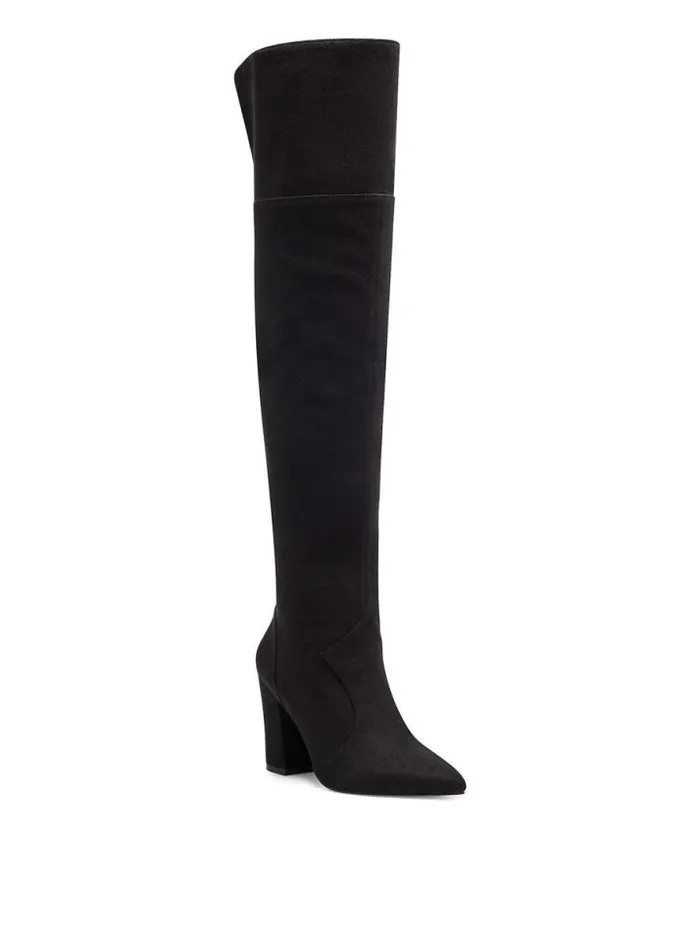 Wide Width Shoes Jessica Simpson Habella Over The Knee Boot In Black Suede