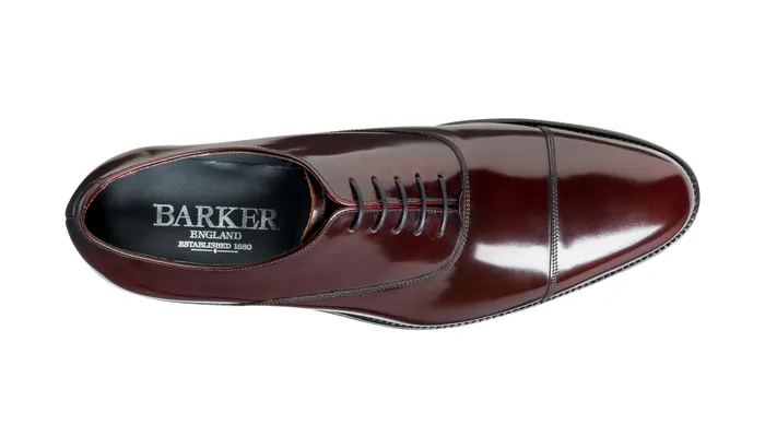 Winsford 8211 Burgundy HiShine Men Barker Shoes Wedding Shoes
