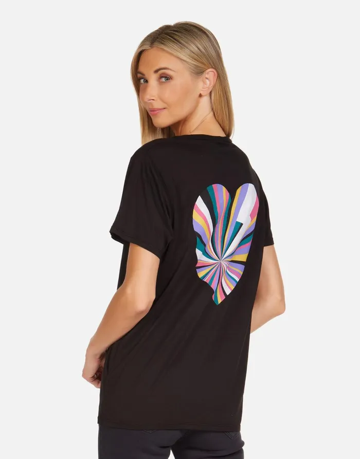Wolf Rays Of Love Black Women039s Lauren Moshi Short Sleeve