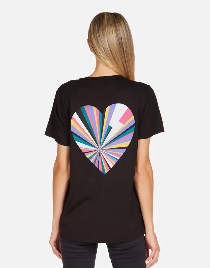 Wolf Rays Of Love Black Women039s Lauren Moshi Short Sleeve