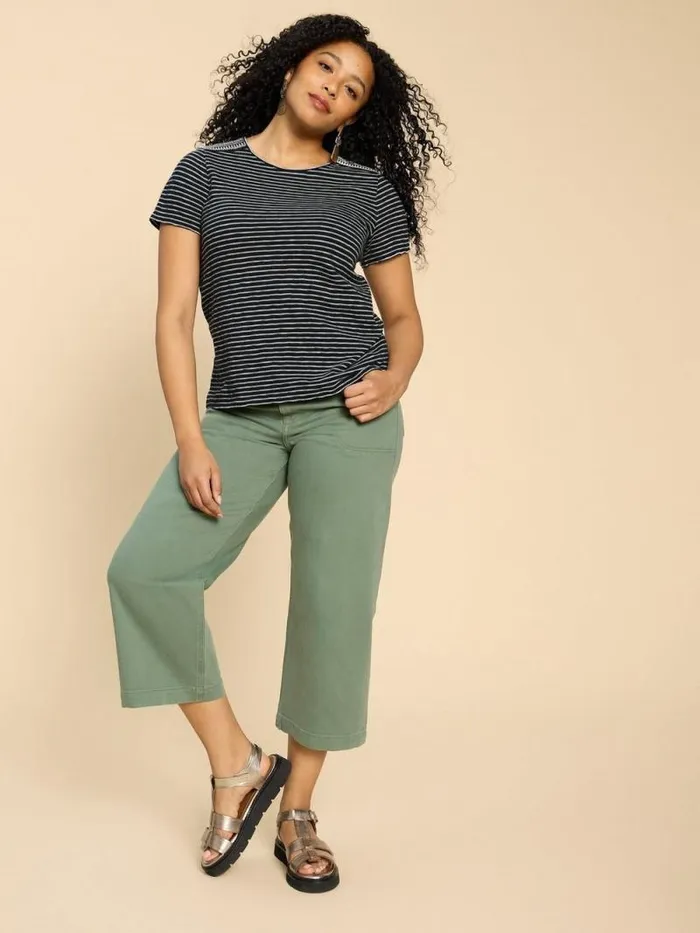 Women ABBIE EMBROIDERED STRIPE TEE Ivory Multi White Stuff Tops and Tees Women ABBIE EMBROIDERED STRIPE TEE Ivory Multi White Stuff Tops and Tees