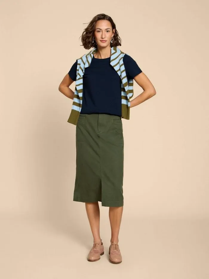 Women ABBIE TEE Dark Navy White Stuff Shirts and Blouses