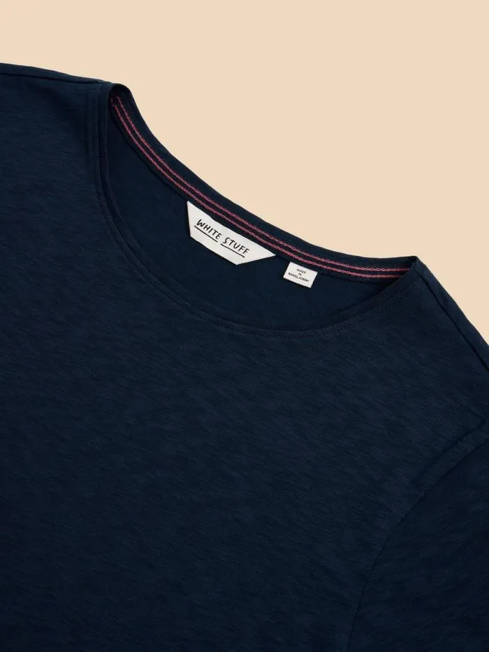 Women ABBIE TEE Dark Navy White Stuff Shirts and Blouses