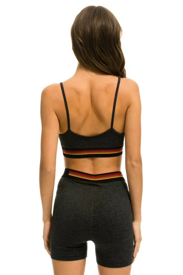 Women Activewear Aviator Nation LOGO ADJUSTABLE BRALETTE 8211 CHARCOAL Women Activewear Aviator Nation LOGO ADJUSTABLE BRALETTE 8211 CHARCOAL