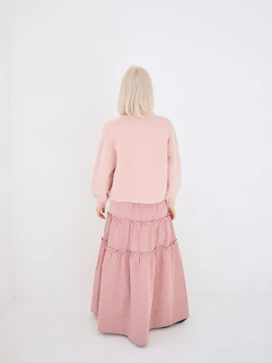 Women Amlie Alpaca Cardigan Pink Rose Sweaters Lisa Says Gah