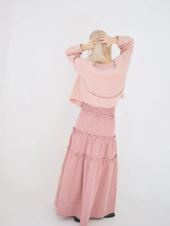 Women Amlie Alpaca Cardigan Pink Rose Sweaters Lisa Says Gah