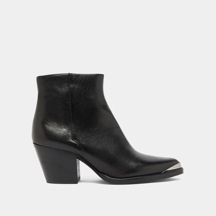Women Ankle Boots With Metallic Details Black JONAK 60 Years