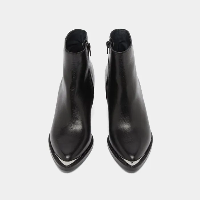 Women Ankle Boots With Metallic Details Black JONAK 60 Years