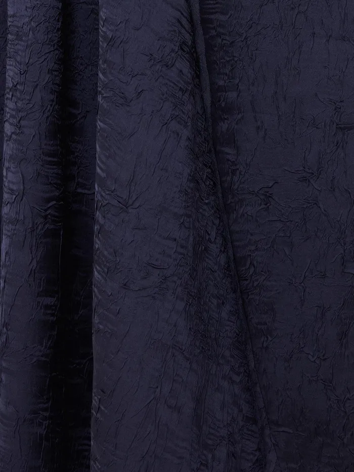 Women Asymmetric Textured Skirt Navy Jigsaw Skirts