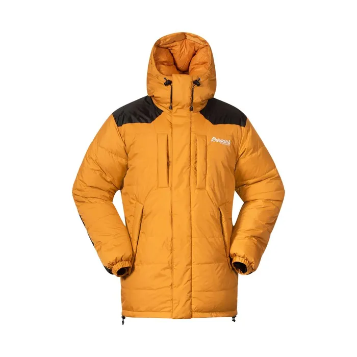 Women Bergans Of Norway Down Jackets Expedition Down Unisex Parka Arctic Ocean Yellow Black