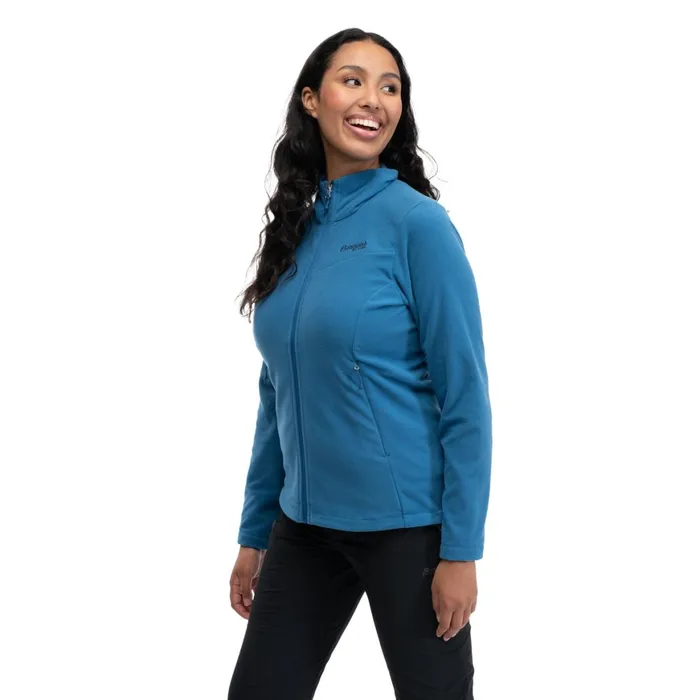 Women Bergans Of Norway Fleece Finnsnes Fleece W Jacket North Sea Blue