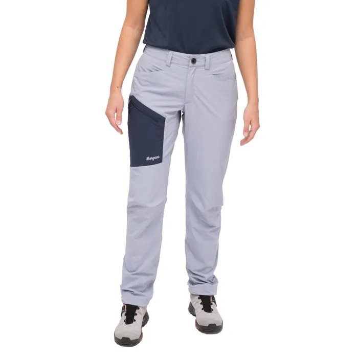 Women Bergans Of Norway Hiking Pants Vaagaa Light Softshell Pants Husky Blue Navy Blue