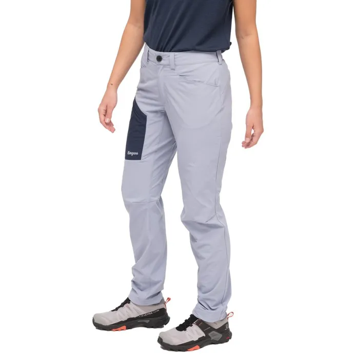 Women Bergans Of Norway Hiking Pants Vaagaa Light Softshell Pants Husky Blue Navy Blue