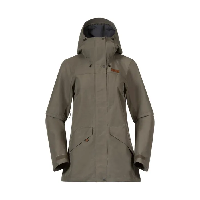 Women Bergans Of Norway Shell Jackets Nordmarka 2l Shell Jacket Green Mud