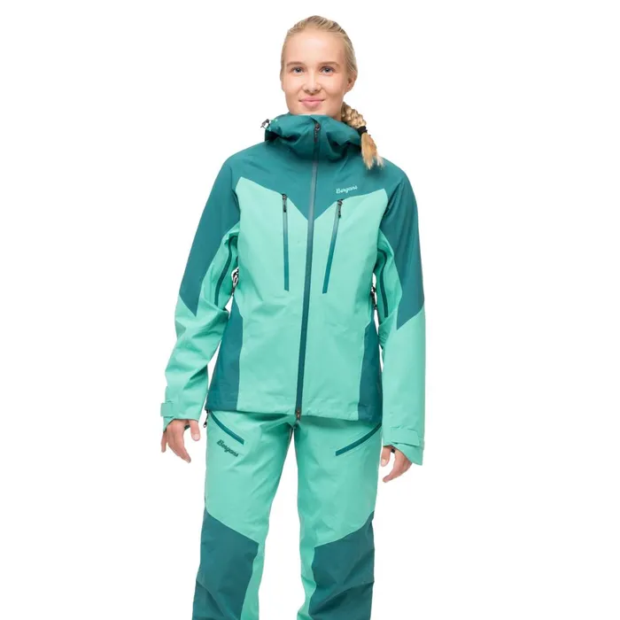 Women Bergans Of Norway Shell Jackets Tind 3l Shell Jacket Light Malachite Green Malachite Green Women Bergans Of Norway Shell Jackets Tind 3l Shell Jacket Light Malachite Green Malachite Green