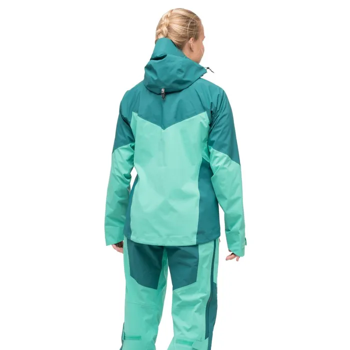 Women Bergans Of Norway Shell Jackets Tind 3l Shell Jacket Light Malachite Green Malachite Green