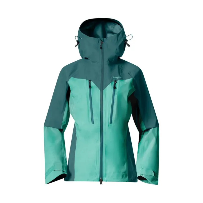 Women Bergans Of Norway Shell Jackets Tind 3l Shell Jacket Light Malachite Green Malachite Green