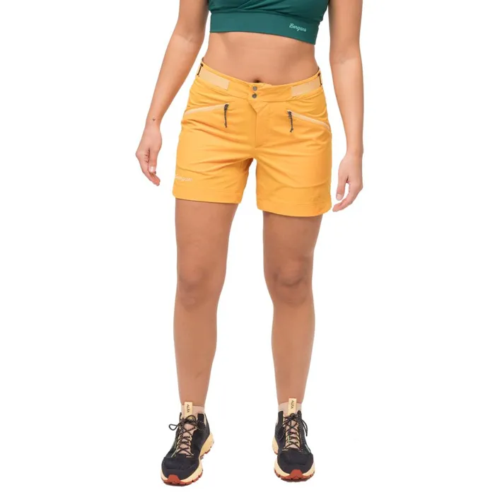 Women Bergans Of Norway Shorts Tind Softshell Shorts Marigold Yellow