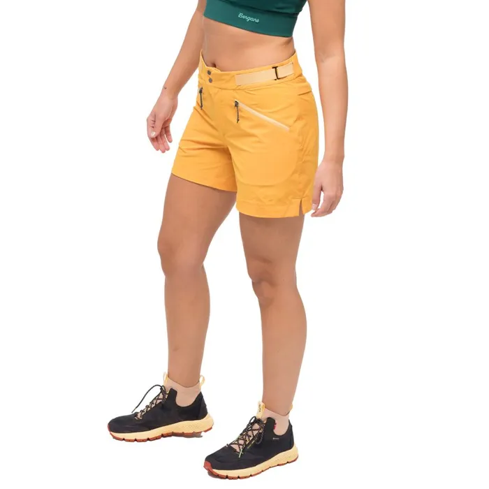 Women Bergans Of Norway Shorts Tind Softshell Shorts Marigold Yellow