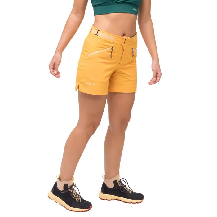 Women Bergans Of Norway Shorts Tind Softshell Shorts Marigold Yellow