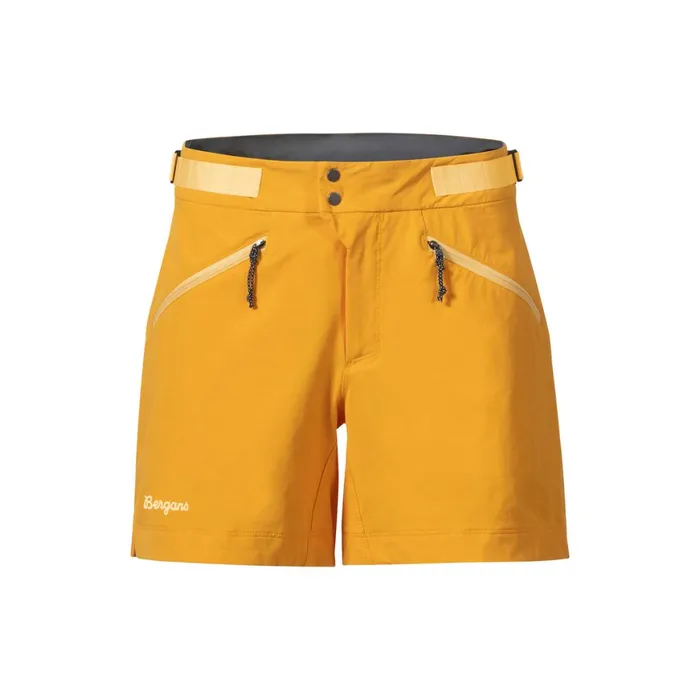 Women Bergans Of Norway Shorts Tind Softshell Shorts Marigold Yellow