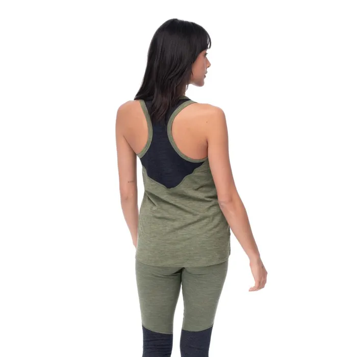 Women Bergans Of Norway Singlets InnerLight W Singlet Olive Green