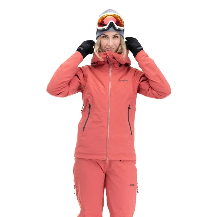 Women Bergans Of Norway Ski Jackets Oppdal Insulated W Jacket Rusty Dust