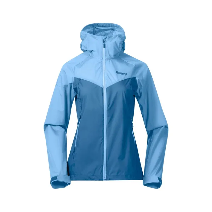 Women Bergans Of Norway Softshell Jackets Microlight W Jacket North Sea Blue Pacific Blue