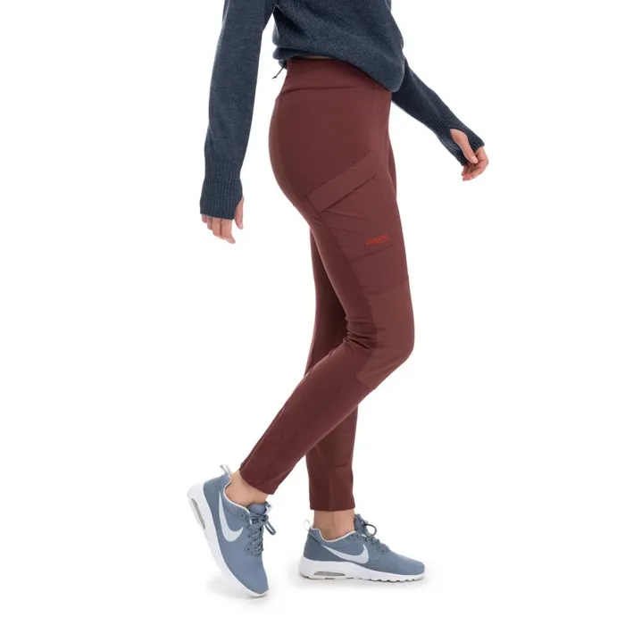 Women Bergans Of Norway Softshell Pants Flyen Original Tight Pants Amarone Red