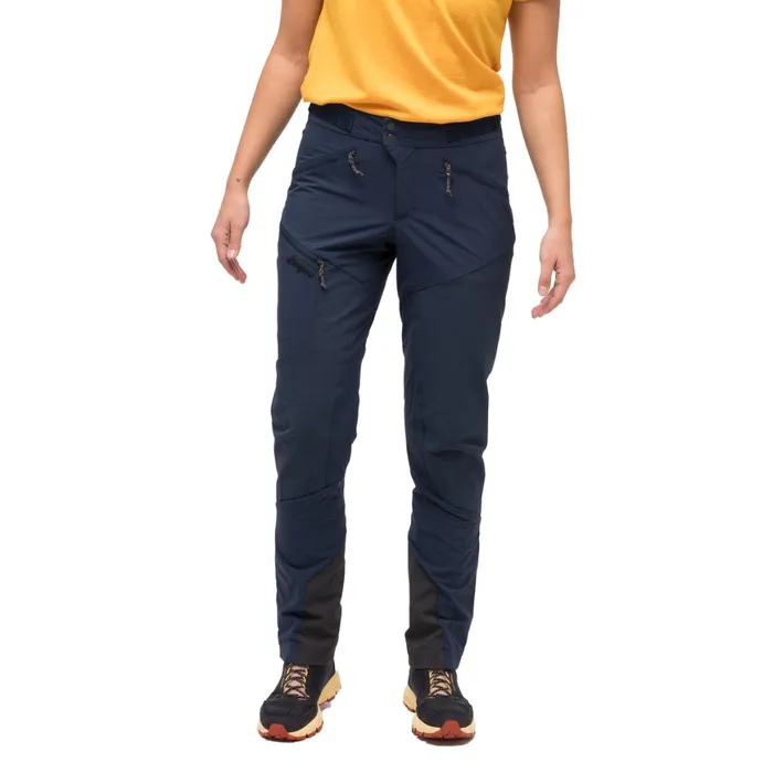 Women Bergans Of Norway Softshell Pants Tind Softshell Pants Navy Blue