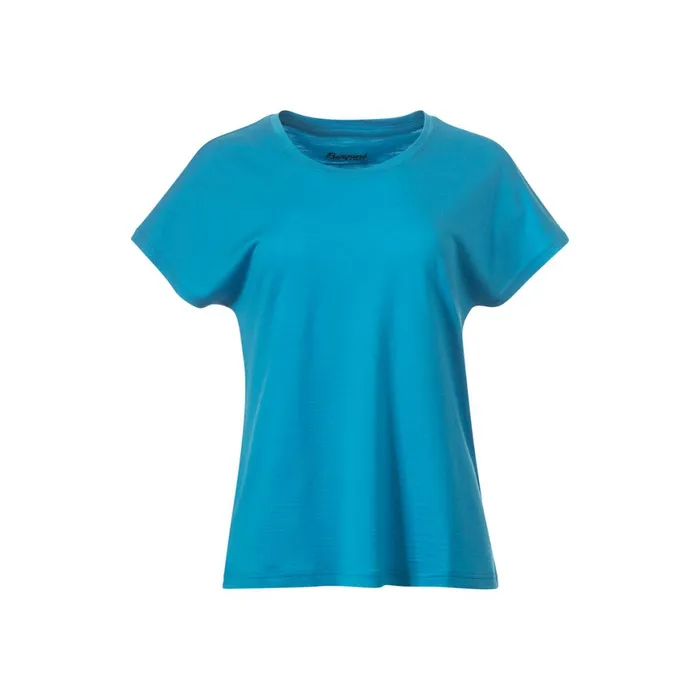 Women Bergans Of Norway TShirts Whenever Merino Tee Aqua Lagoon