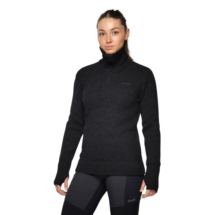 Women Bergans Of Norway Wool Ulriken Jumper Black