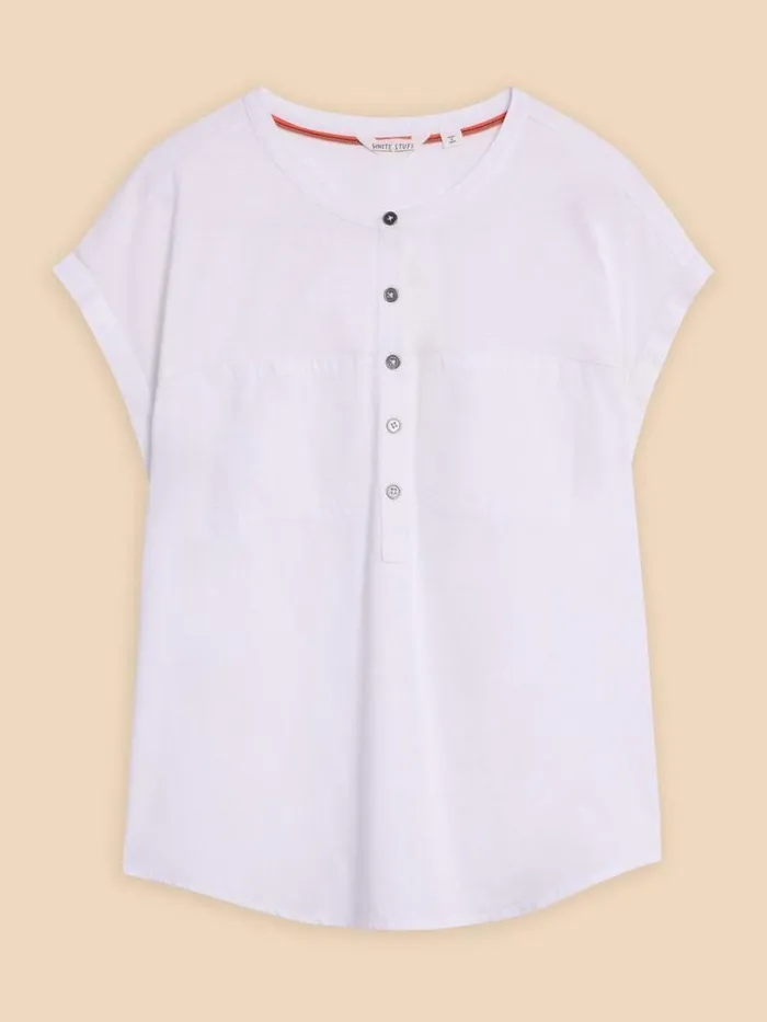 Women BETH JERSEY SHIRT Brilliant White White Stuff Shirts and Blouses Women BETH JERSEY SHIRT Brilliant White White Stuff Shirts and Blouses