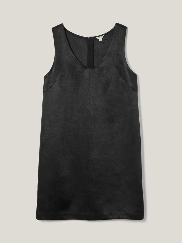 Women Bonded Satin Mini Dress Black Jigsaw Party