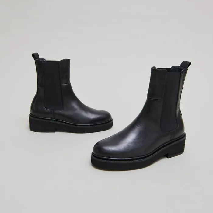 Women Boots With Elastic Band Black JONAK Ankle Boots Lowboots