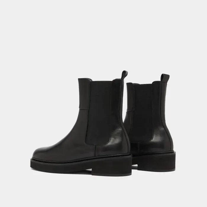 Women Boots With Elastic Band Black JONAK Ankle Boots Lowboots