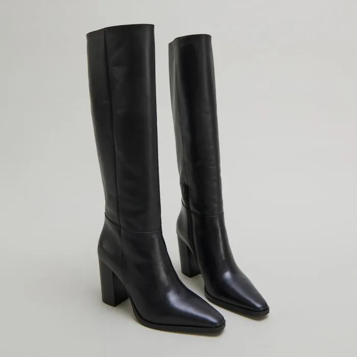 Women Boots With Pointed Toes Black JONAK Boots Thighhigh Boots
